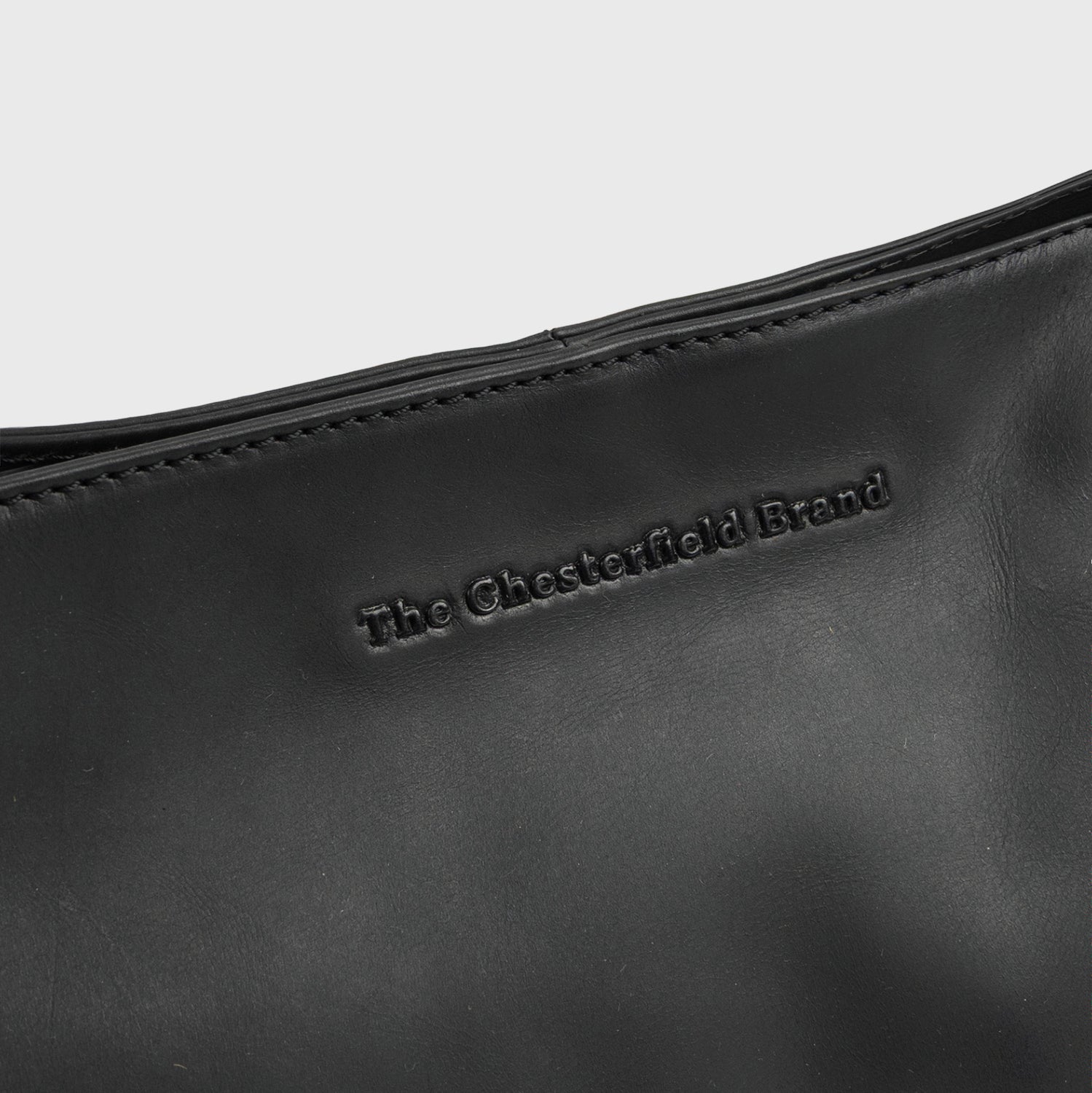Sac Porté Épaule en Cuir Noir Lioren