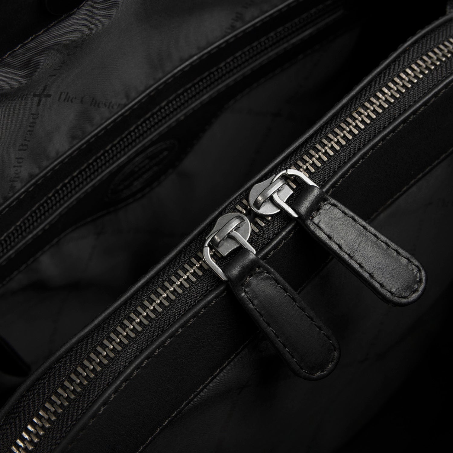 Sac Porté Épaule en Cuir Noir Lioren