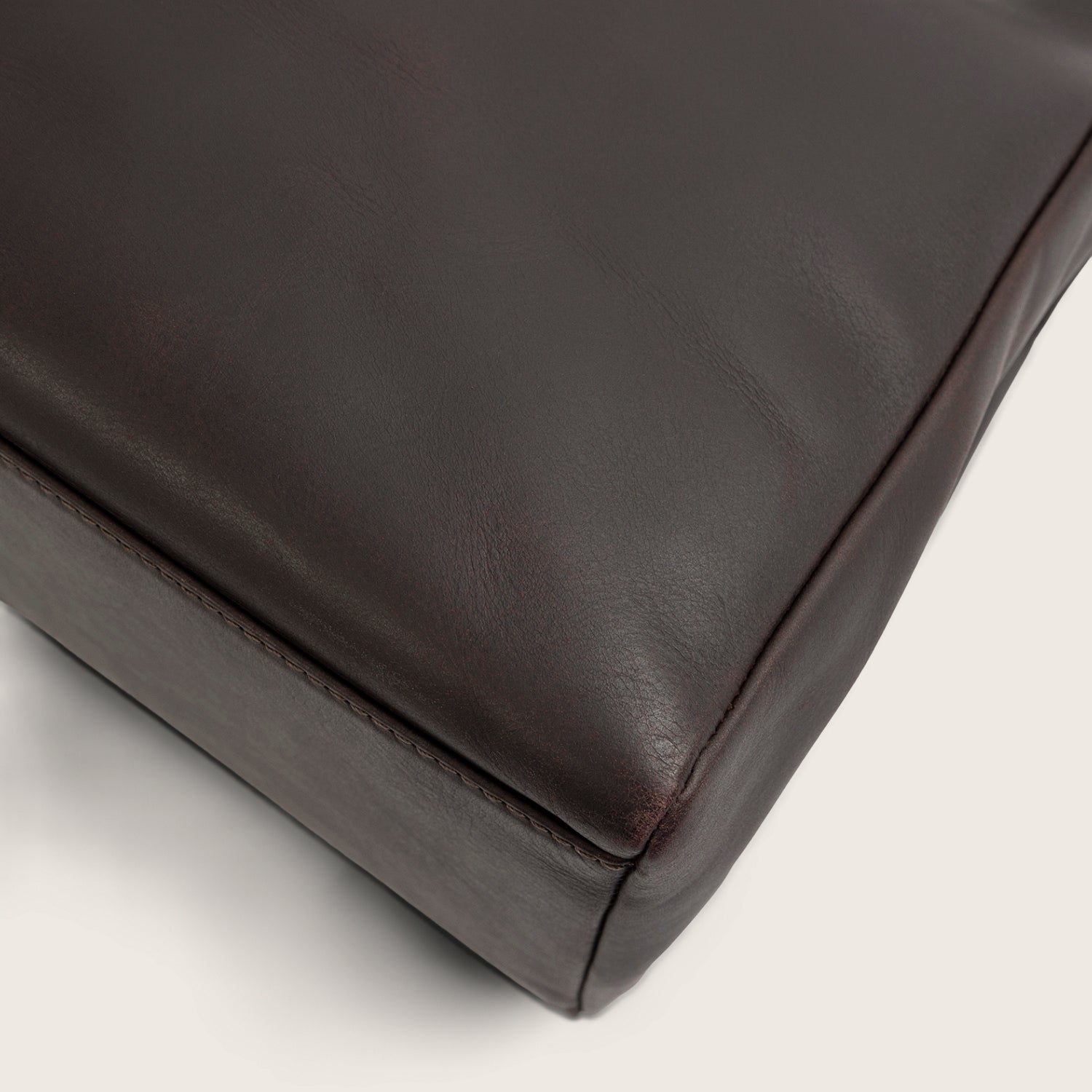 Sac Porté Épaule en Cuir Marron Lioren