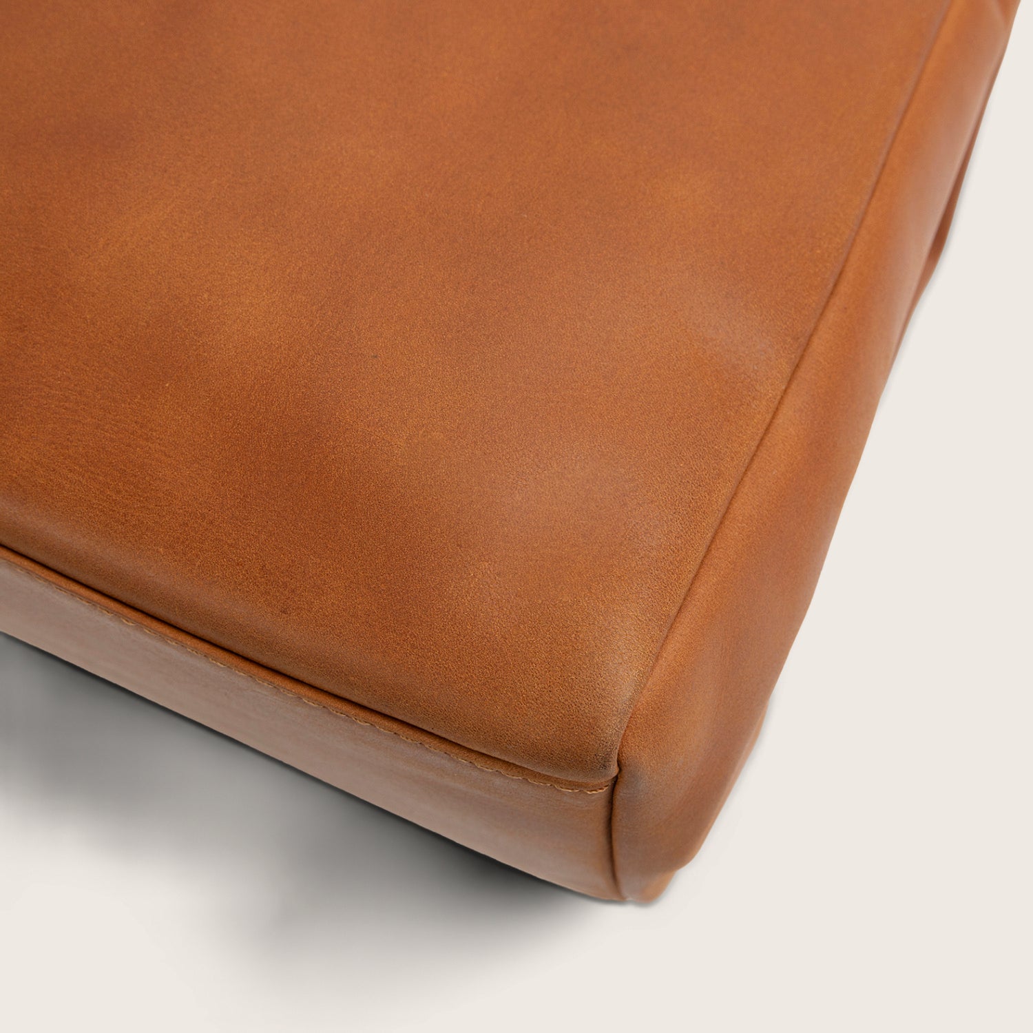 Sac Porté Épaule en Cuir Cognac Lioren
