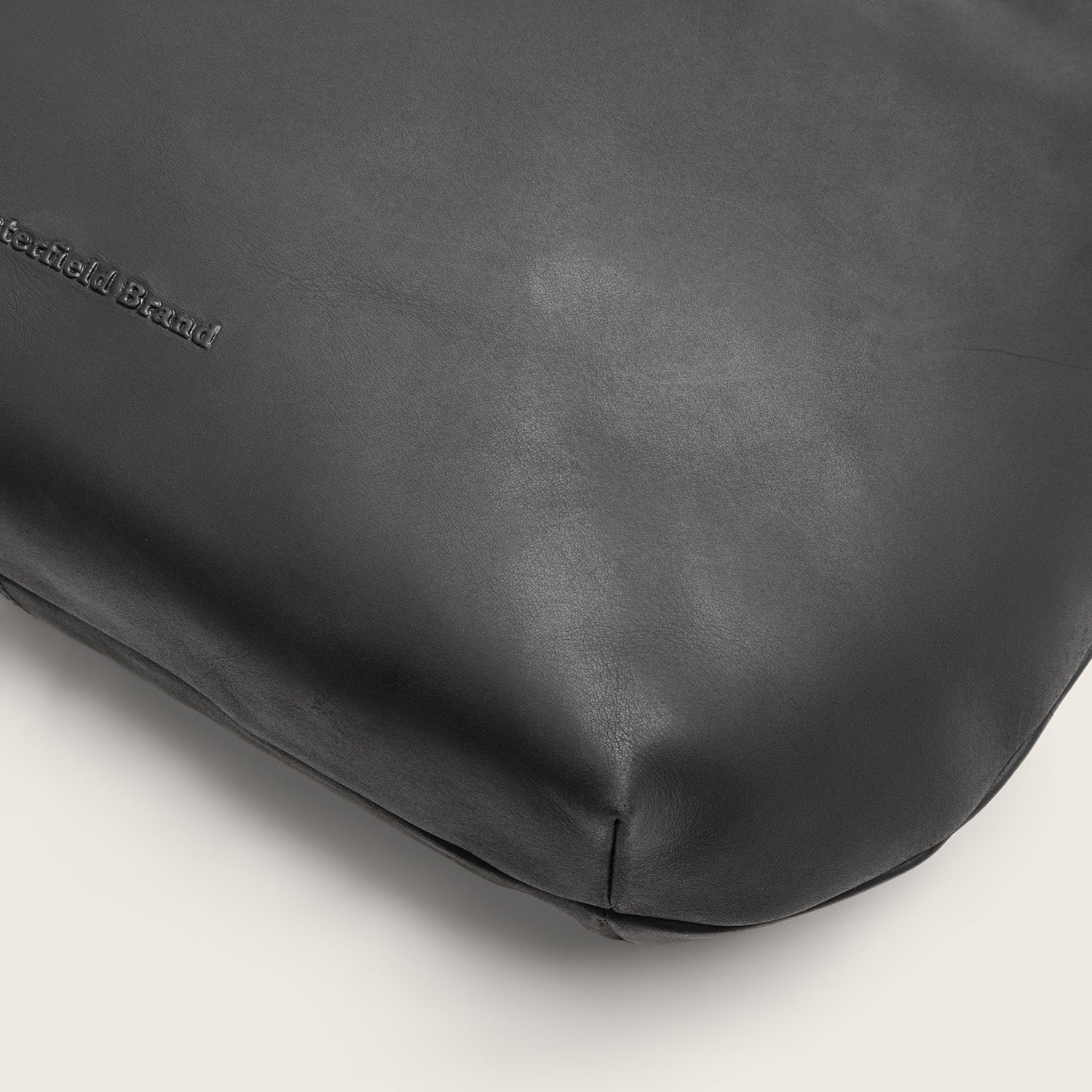 Sac Porté Épaule en Cuir Noir Fierra