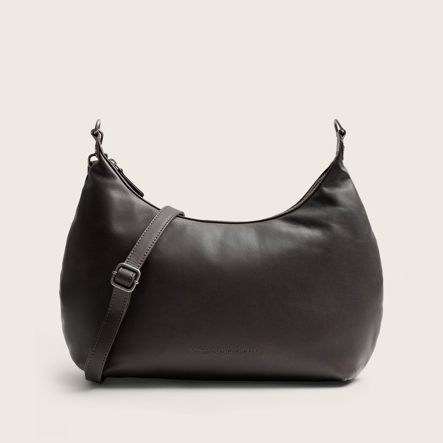 Sac Porté Épaule en Cuir Marron Fierra