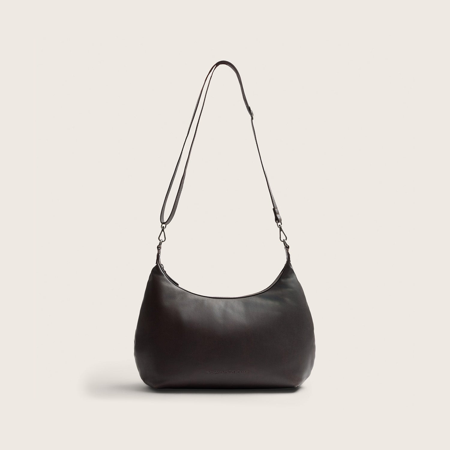 Sac Porté Épaule en Cuir Marron Fierra