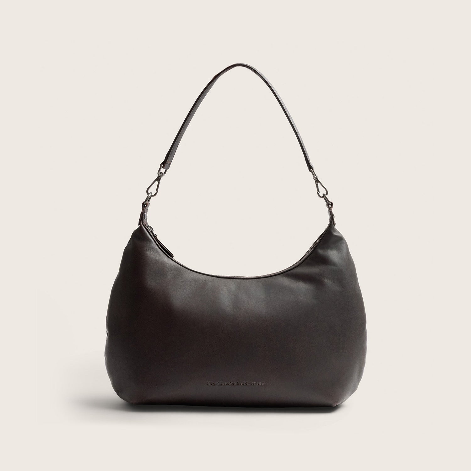 Sac Porté Épaule en Cuir Marron Fierra
