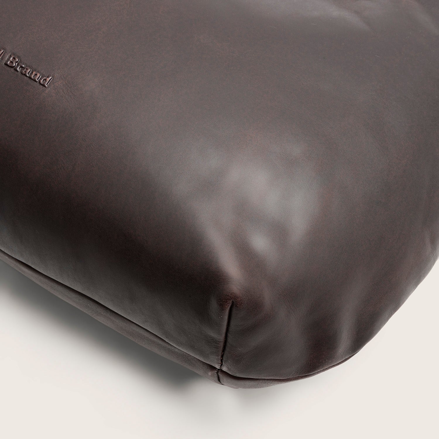 Sac Porté Épaule en Cuir Marron Fierra