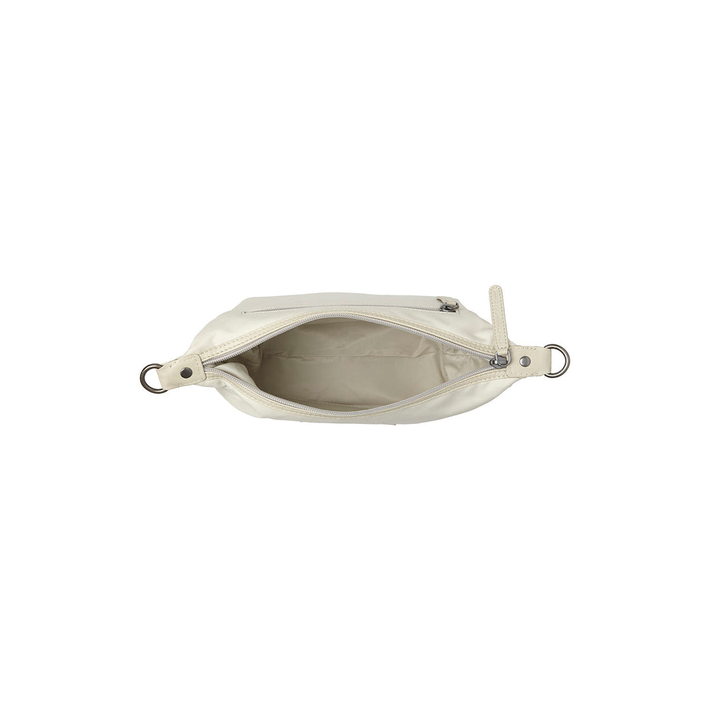 Leather Shoulder Bag Off White Lovund
