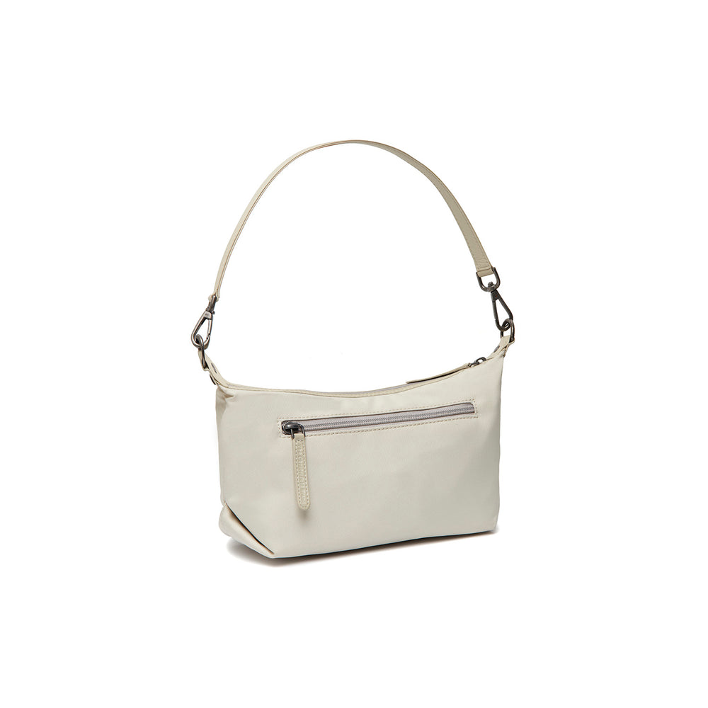Leather Shoulder Bag Off White Lovund