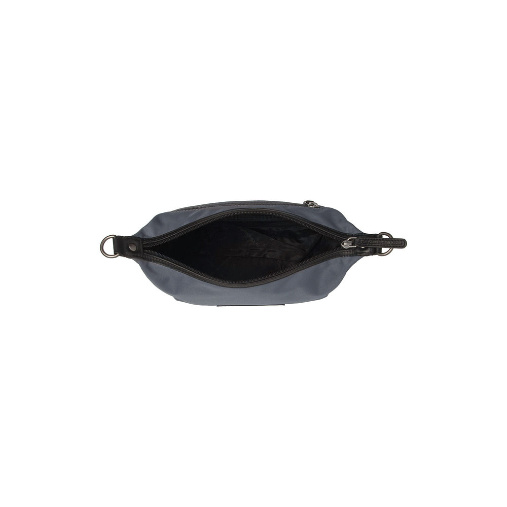 Leather Shoulder Bag Light Grey Lovund