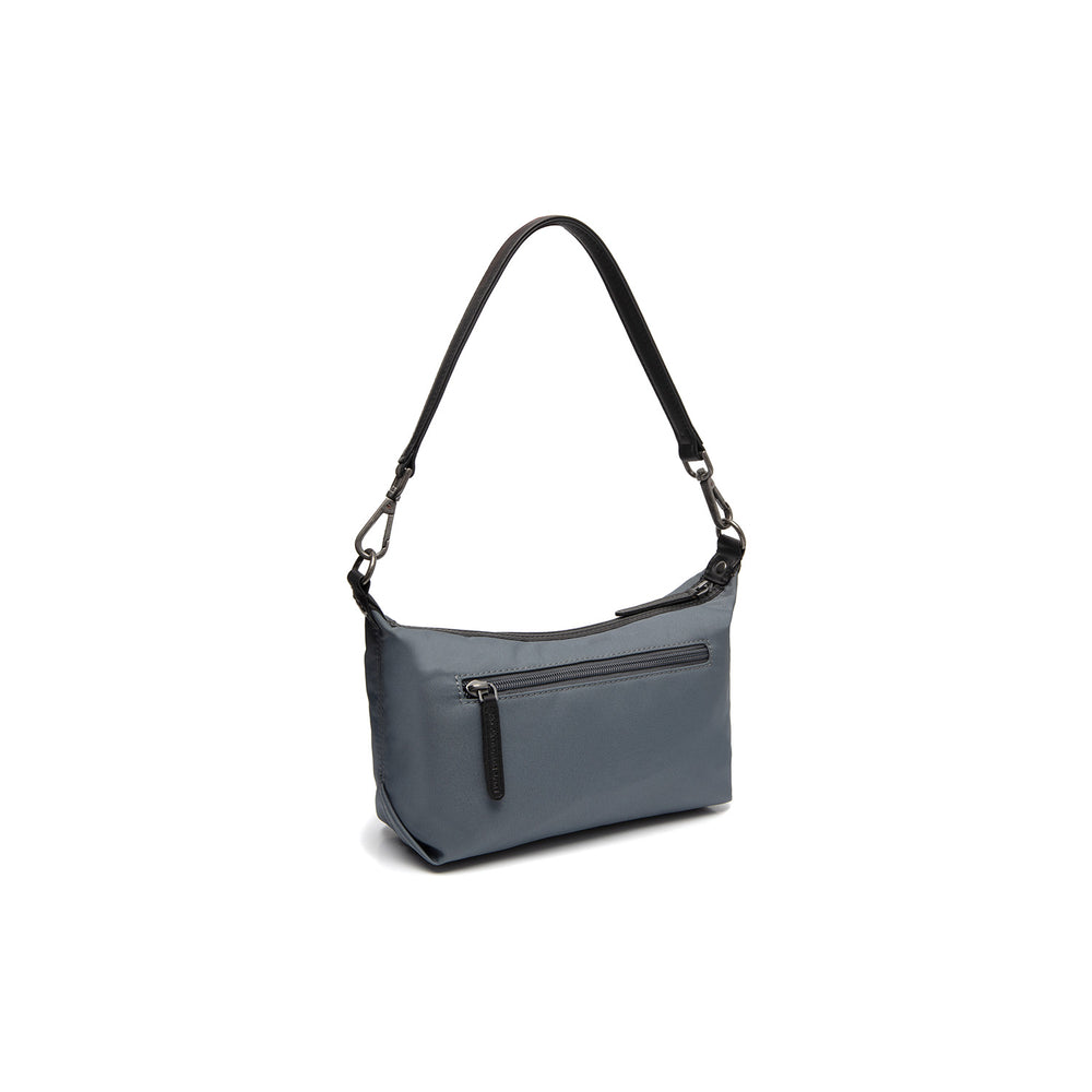 Leather Shoulder Bag Light Grey Lovund