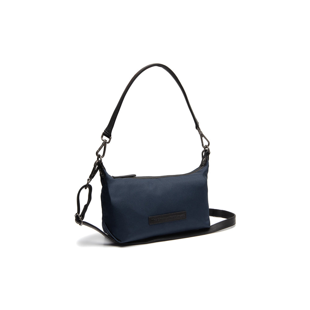 Leather Shoulder Bag Navy Lovund