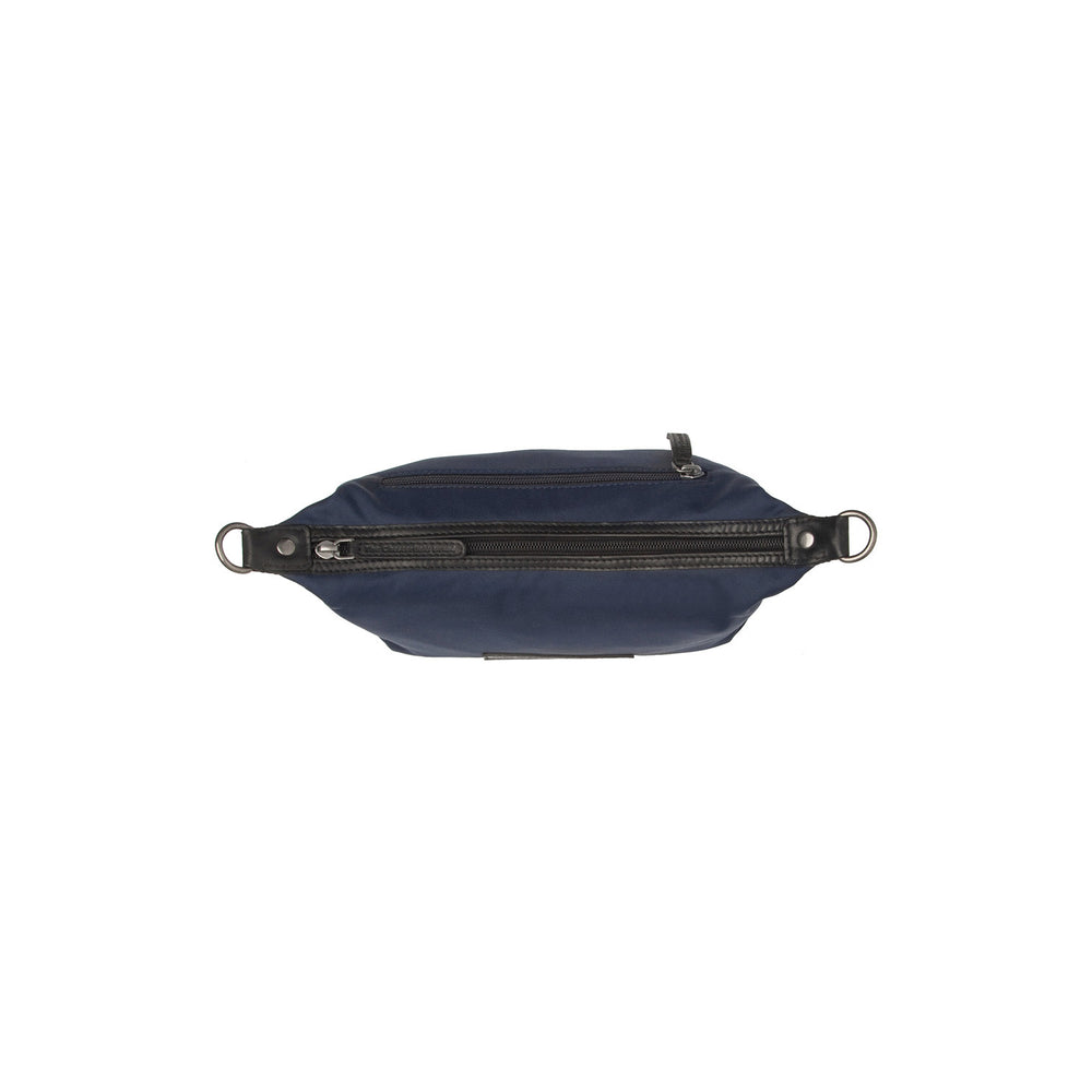 Leather Shoulder Bag Navy Lovund