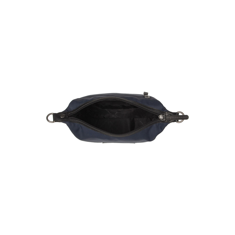 Leather Shoulder Bag Navy Lovund