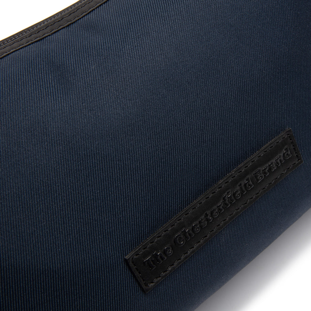 Leather Shoulder Bag Navy Lovund