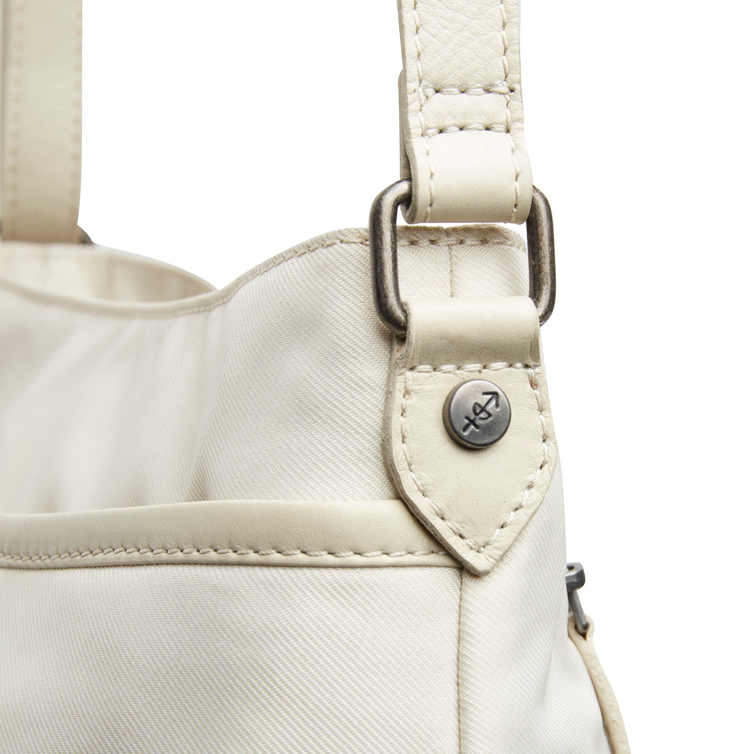 Leather Shoulder Bag Off White Nevon