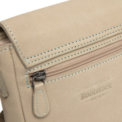 Sac Bandoulière en Cuir Vert Océan Feynor