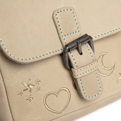 Sac Bandoulière en Cuir Vert Océan Feynor