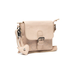 Sac Bandoulière en Cuir Beige Feynor