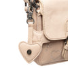Leder Umhängetasche Beige Feynor