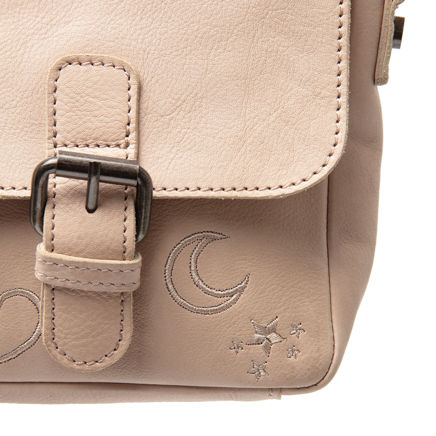 Leder Umhängetasche Beige Feynor