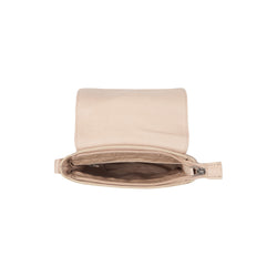 Sac Bandoulière en Cuir Beige Feynor