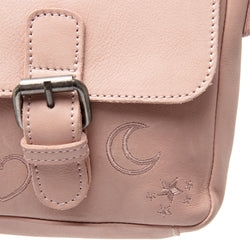 Sac Bandoulière en Cuir Rose Vintage Feynor