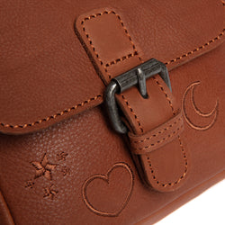 Sac Bandoulière en Cuir Cognac Feynor