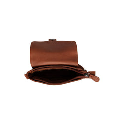 Sac Bandoulière en Cuir Cognac Feynor
