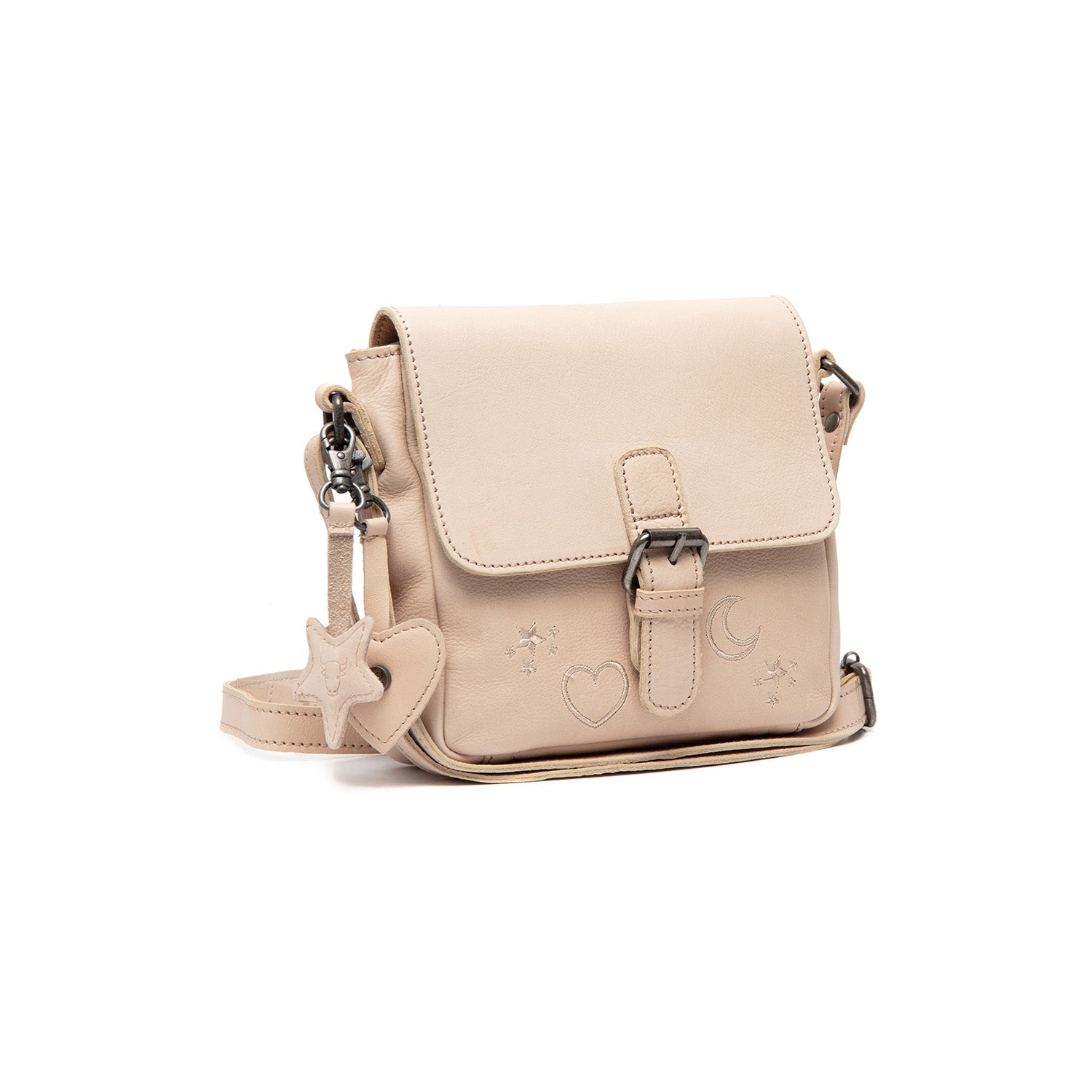 Leder Umhängetasche Beige Primrose