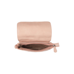 Sac Bandoulière en Cuir Rose Vintage Primrose