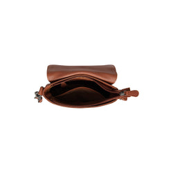 Sac Bandoulière en Cuir Cognac Primrose