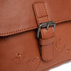 Leder Umhängetasche Cognac Primrose
