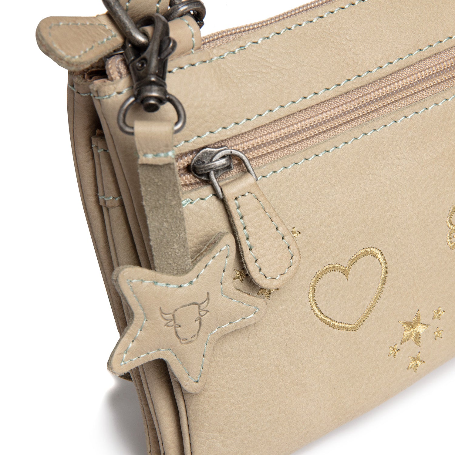 Leather Shoulderbag Ocean Green Tovelove