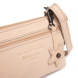 Sac Bandoulière en Cuir Beige Tovelove