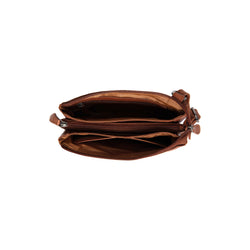 Sac Bandoulière en Cuir Cognac Tovelove