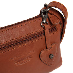 Sac Bandoulière en Cuir Cognac Tovelove