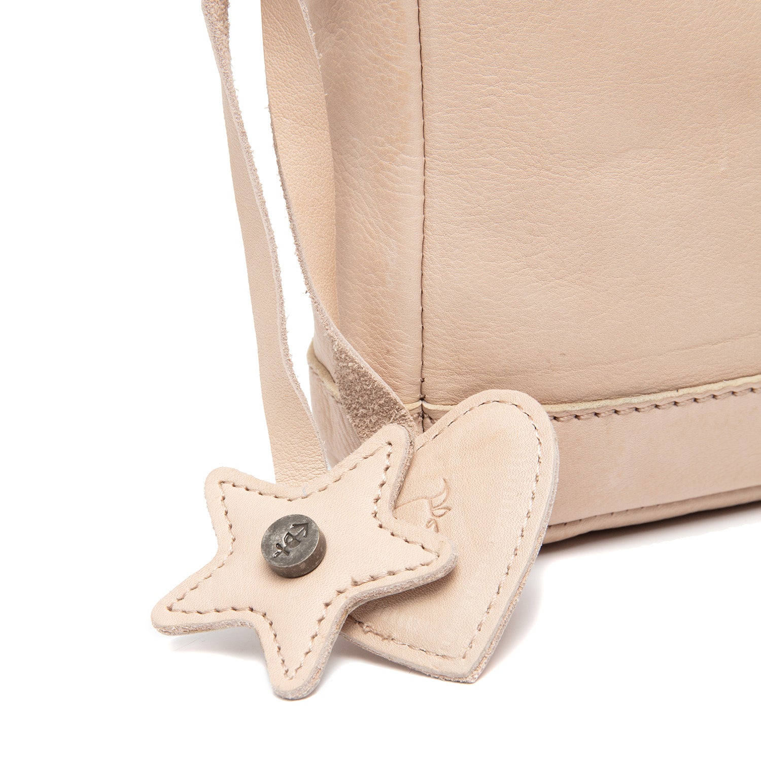 Leren Schoudertas Beige Clover