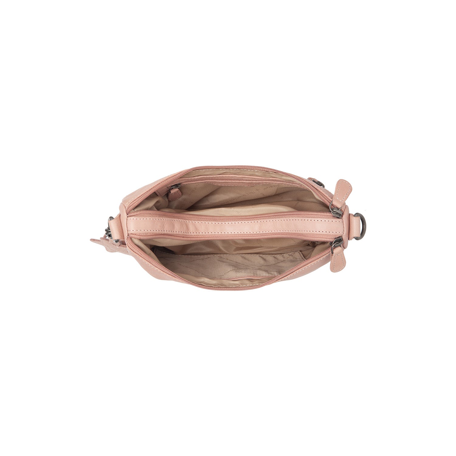 Sac Bandoulière en Cuir Rose Vintage Clover