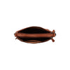 Leren Schoudertas Cognac Clover