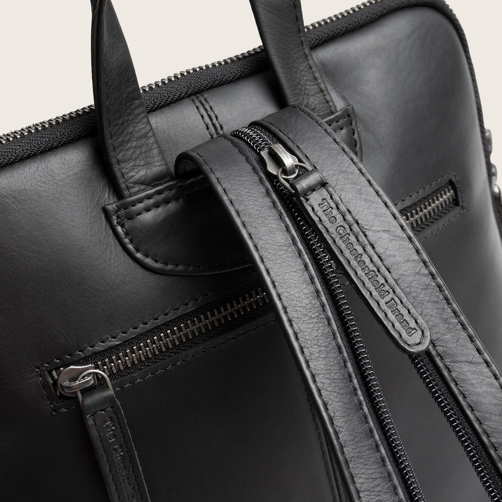 Leder Rucksack Schwarz Amanda