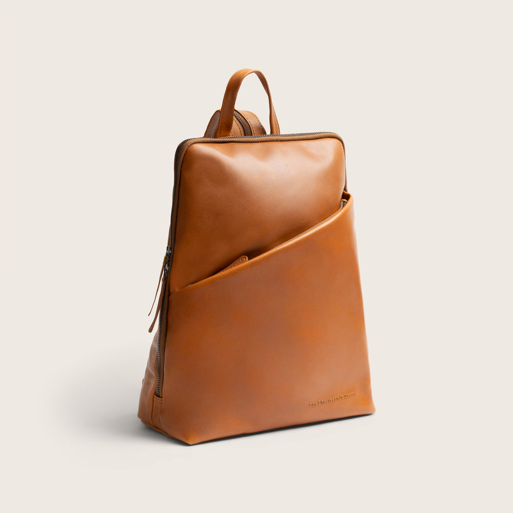 Leder Rucksack Cognac Amanda