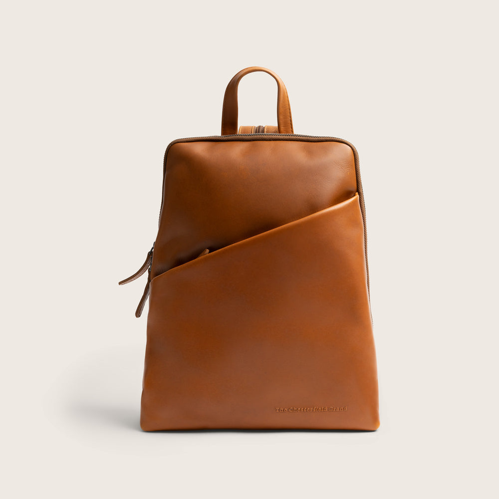 Leder Rucksack Cognac Amanda