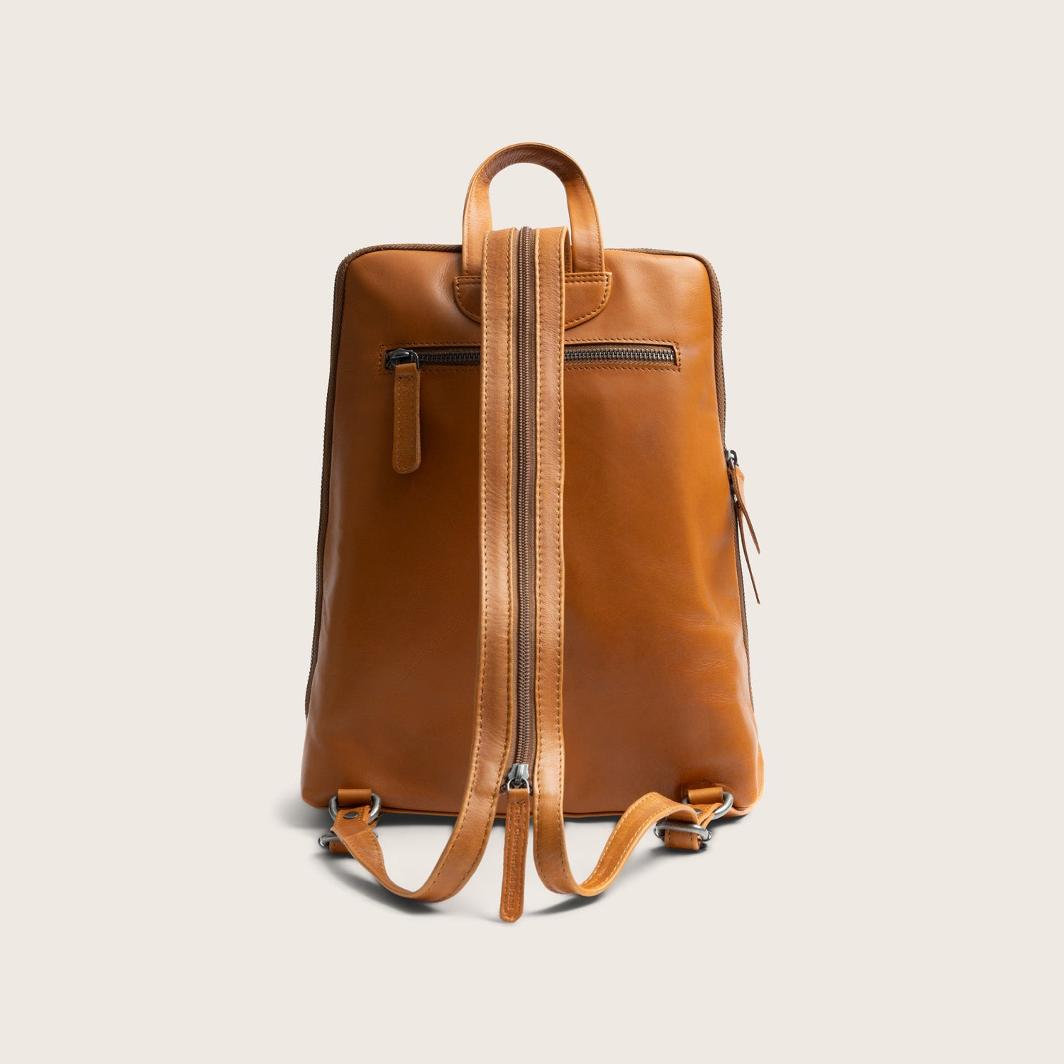 Sac à Dos en Cuir Cognac Amanda