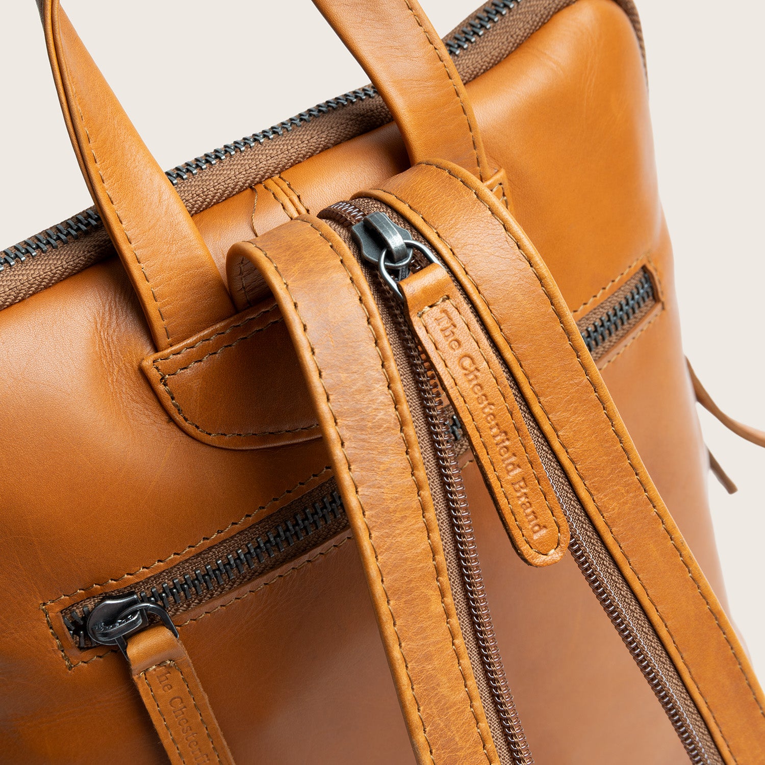 Sac à Dos en Cuir Cognac Amanda