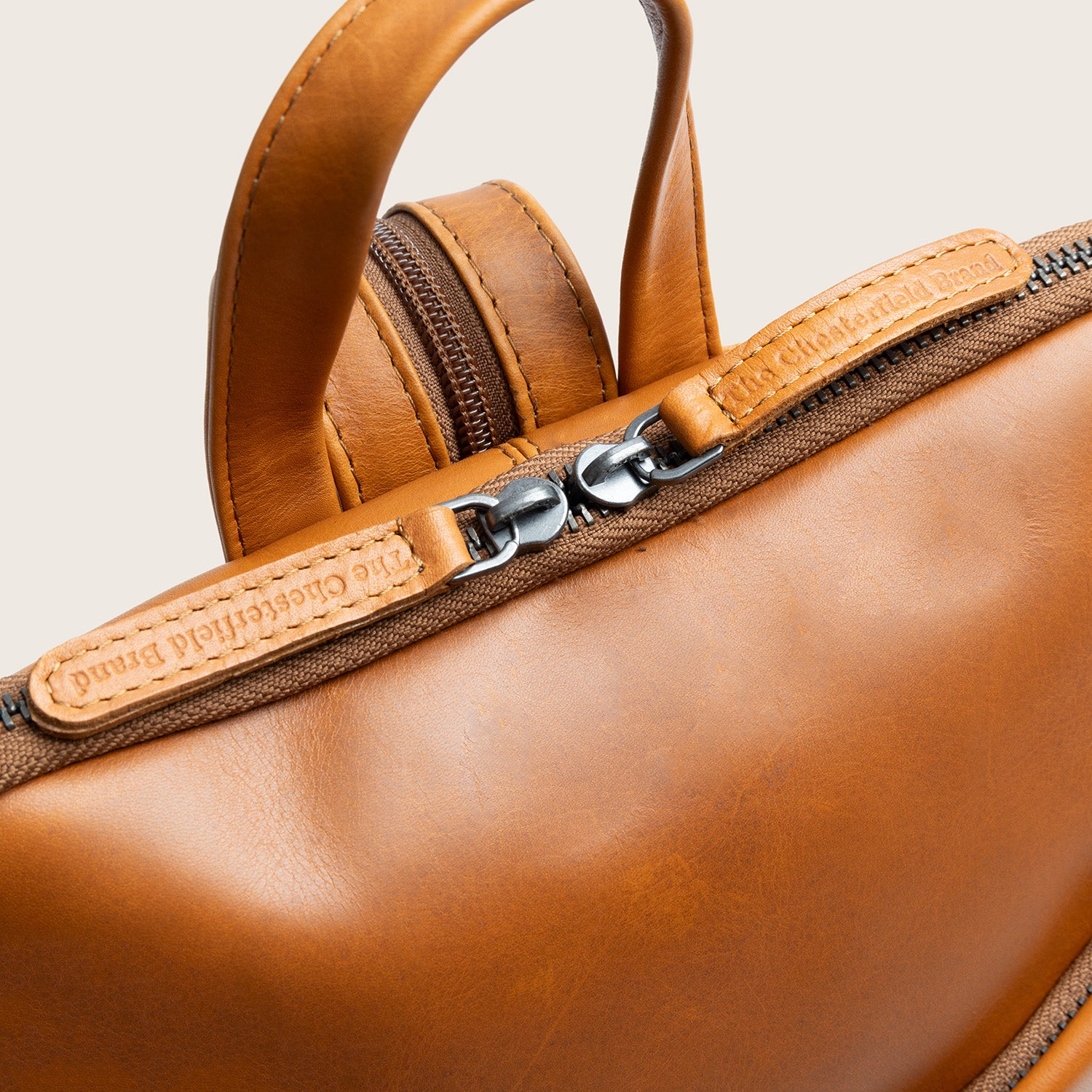 Sac à Dos en Cuir Cognac Amanda