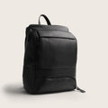 Leather Laptop Backpack Black Rich