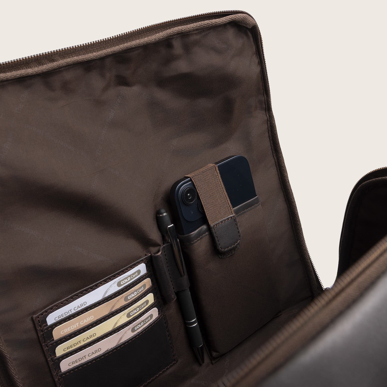 Leren Laptoprugzak Bruin Rich