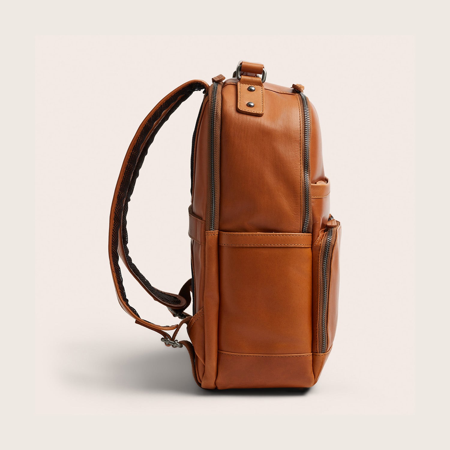 Sac à Dos Ordinateur en Cuir Cognac Austin