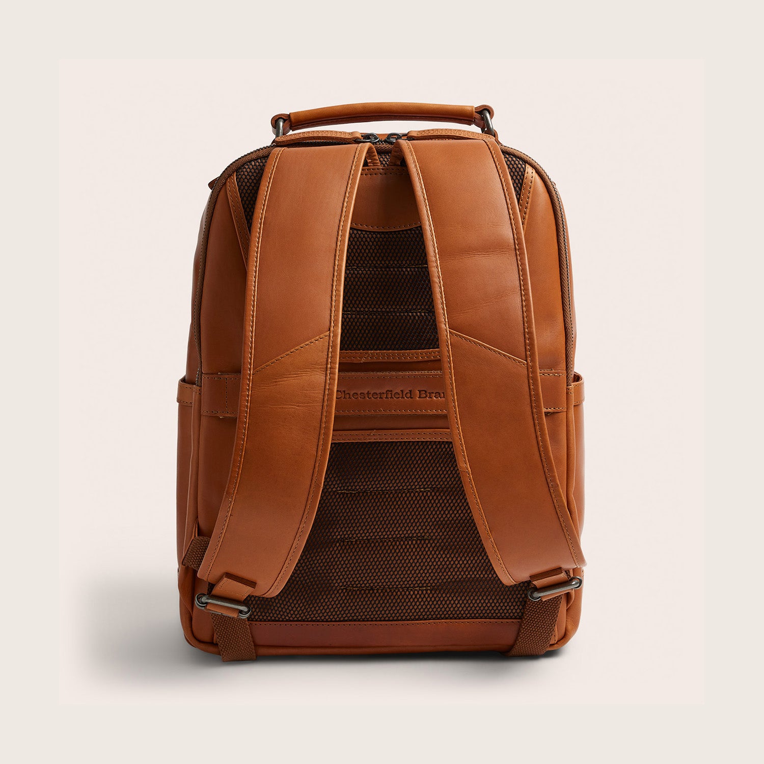 Sac à Dos Ordinateur en Cuir Cognac Austin