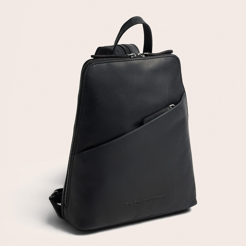 Leather Backpack Black Claire