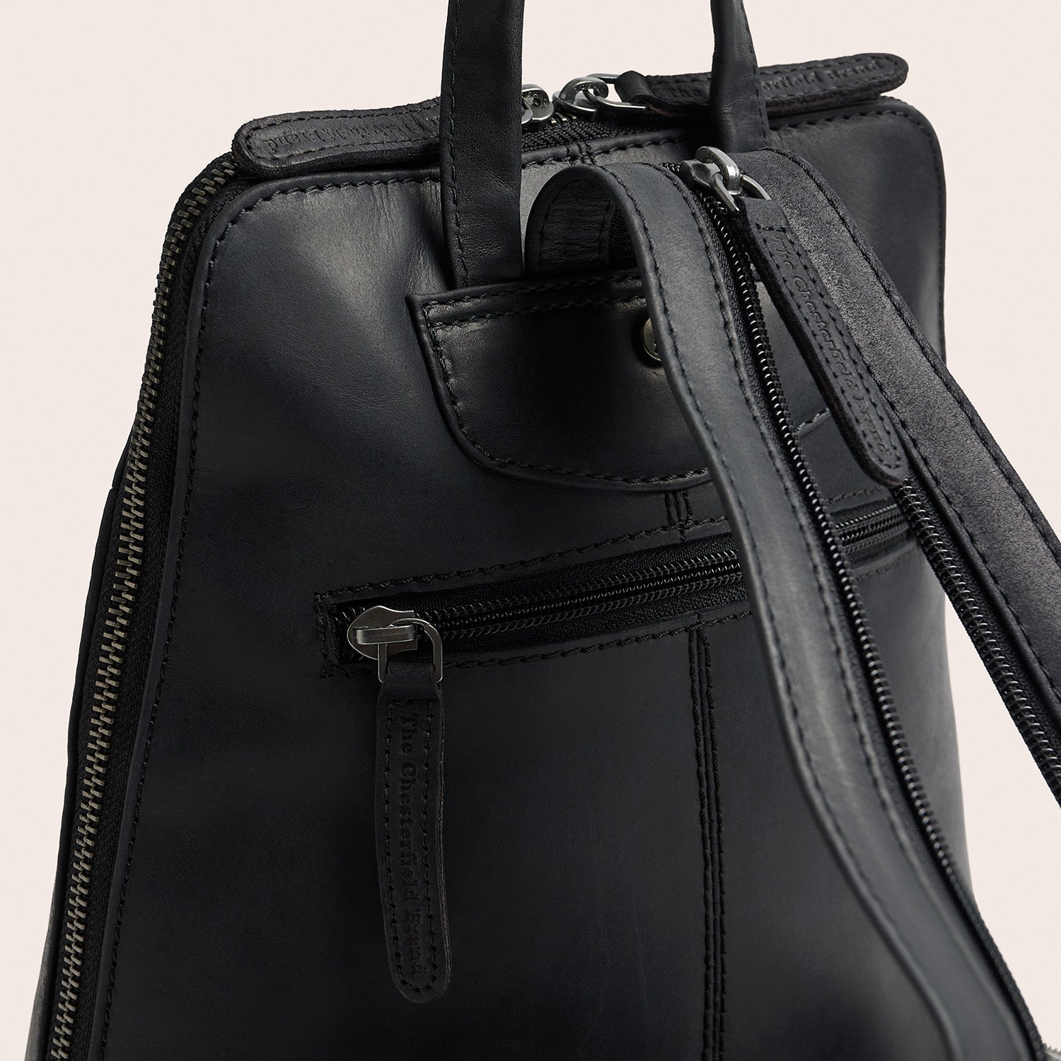 Sac à Dos en Cuir Noir Claire